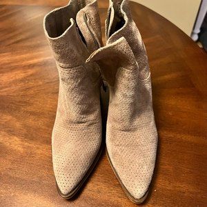 Vince Camuto Tan Suede Boots-7.5